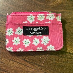 5/$10  Clinique Pink Floral Wallet